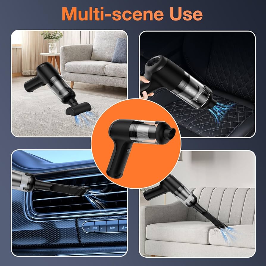 3 in 1 Mini USB Rechargeable Mini Vacuum Cleaner (مكنسة كهربائية صغيرة 3 في 1 قابلة لإعادة الشحن عبر USB)