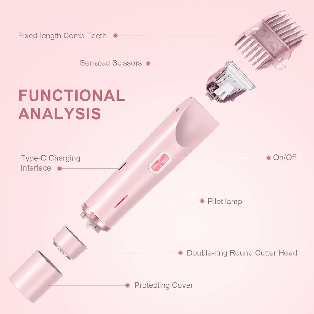 Double Head Shaver & Trimmer - Ipx7 Waterproof Wet & Dry Use