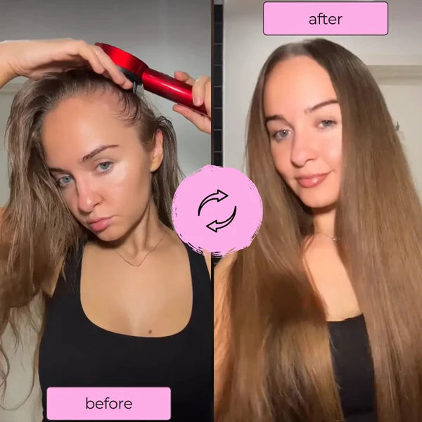 Scalp Massager Brush (Red) – فرشاة تدليك فروة الرأس (حمراء)